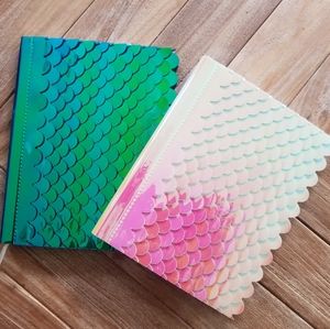 2 New Iridescent Mermaid Scales Daily Journals